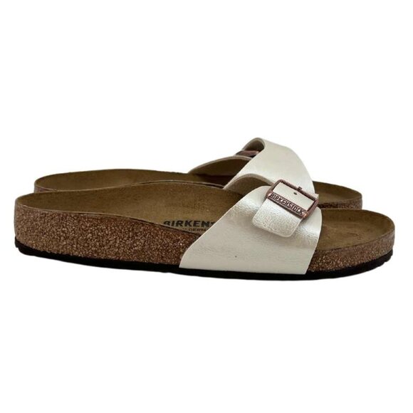 Birkenstock Women's Madrid Sandals | Graceful Pearl White | Size 8 - Picture 3 of 7
